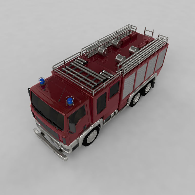 Feuerwehrauto 3d Modell