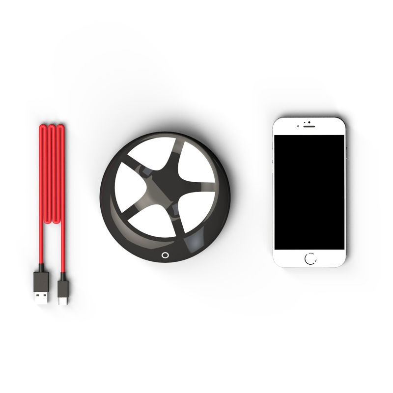 Sun wheel wireless charger industrial design 3d model