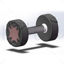 Dumbbell industrial design 3D model 2