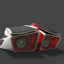 Modello industriale del mouse del gioco 3d del modello dell&#39;elemento del motore a propulsione