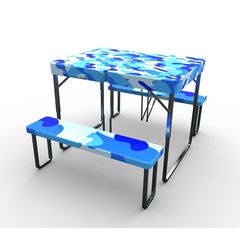 Portable outdoor folding table and chair industrial design 3d model