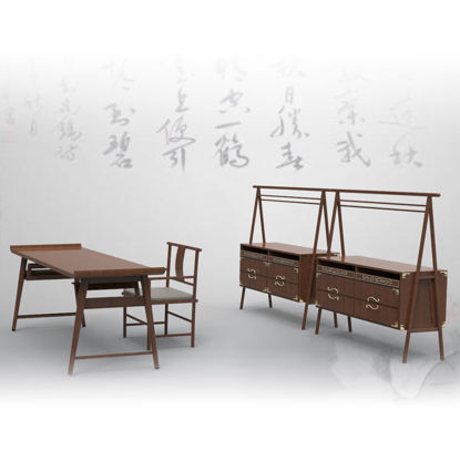 Ming мебели 3d модел
