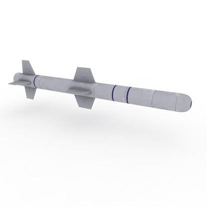 Missile anti-navire AGM-84 Harpoon modèle 3D