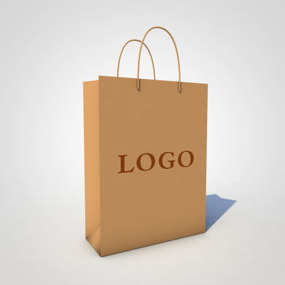 Brown Paper Bag 3D modell