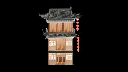 Chinese ancient house 3D model