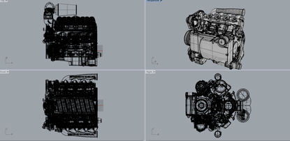 Supercar power system 3D model