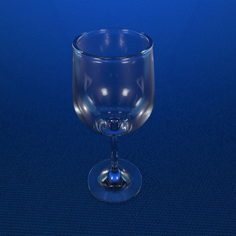 Modelul 3D al materialului din sticlă
