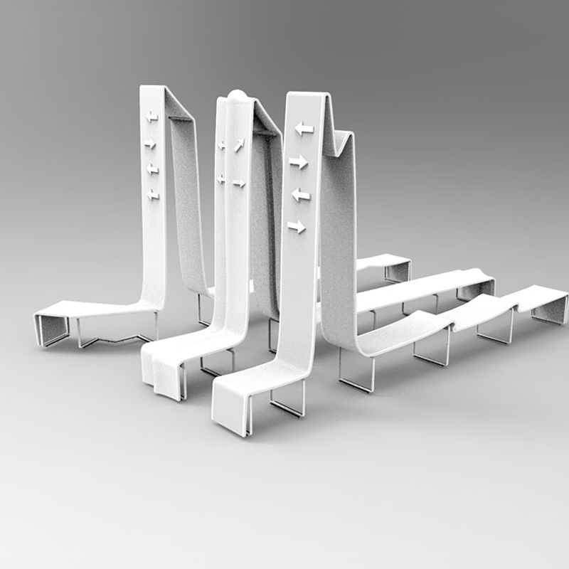 Public seat 3d model industry design