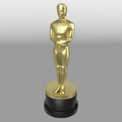 Oscar Statuettes 3D model