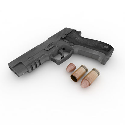 45mm SIG SAUER P226 Pisztoly 3D modell