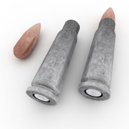Трехмерная модель Rifle Bullet