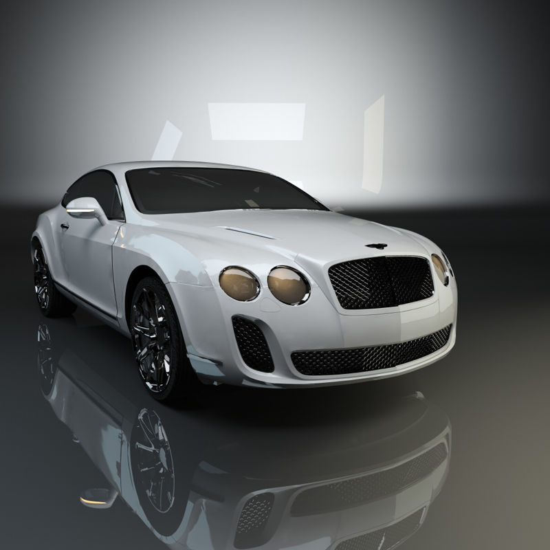 Modelul 3D Bentley Continental GT