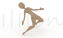 Back bend crossing bar 3dsmax motion bip