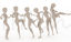 Jump Kick Fake Action bip 3ds Max Motion Kongfu