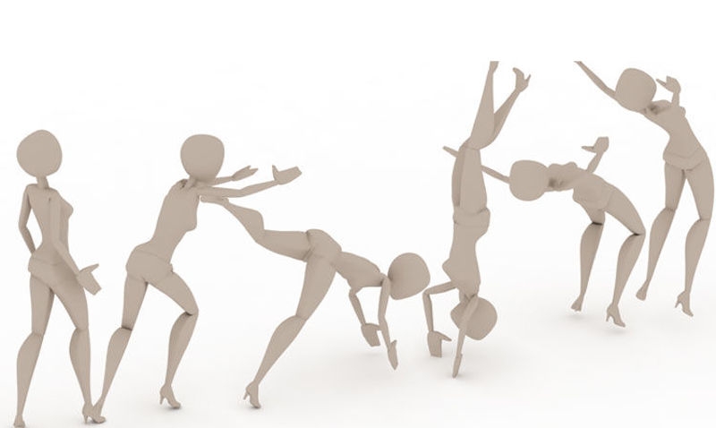 Forward Somersault Handspring Gymnastics bip 3ds Max Motion