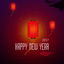 Dark red lantern festival Poster