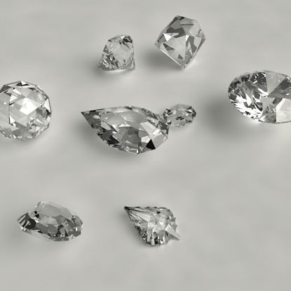 Diamond 8 3d modellek készlet
