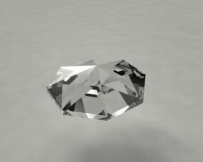 現実的なダイヤモンド3Dモデル