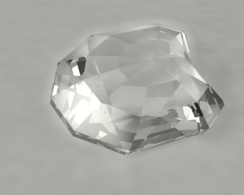Coração Shape Diamonds Jóias Jewel Gem 3d Model