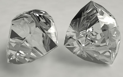 Billió gyémánt 3d modell
