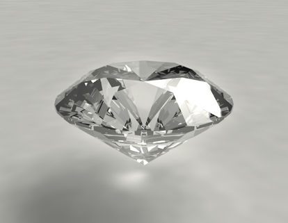 Classic Round Brilliant Diamonds Jewelry Jewel Gem modèle 3d avec du matériel