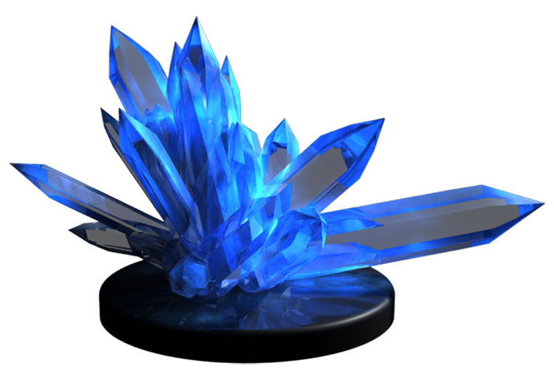 Modello 3D di cristallo