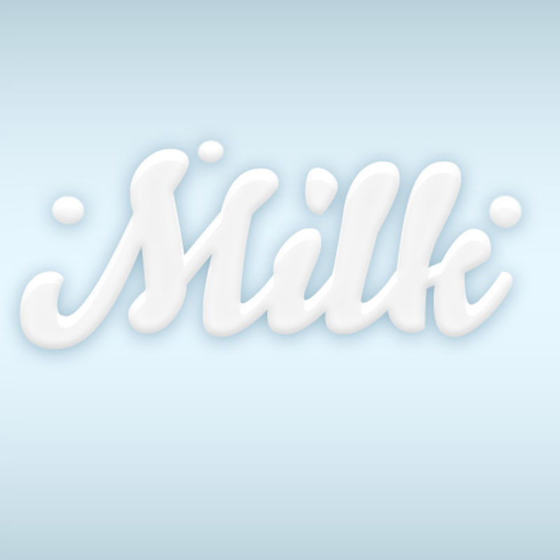 Milk Photoshop PS Estilo