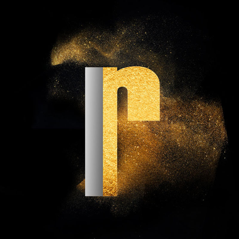 Gold Powder Dust Photoshop psd letter r lowercase