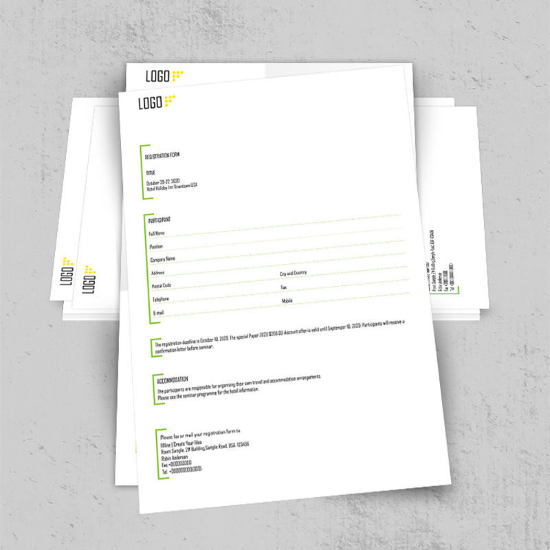 Design de formulário de registro