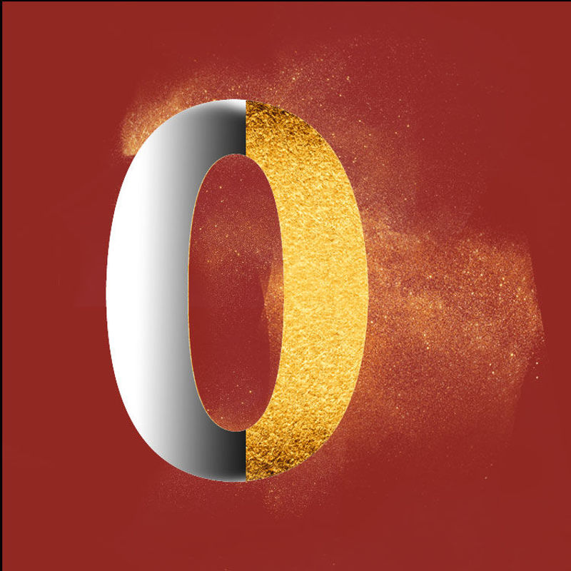 Gold Powder Dust Photoshop psd number 0