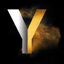 Gold Powder Dust Photoshop psd design capital letter Y