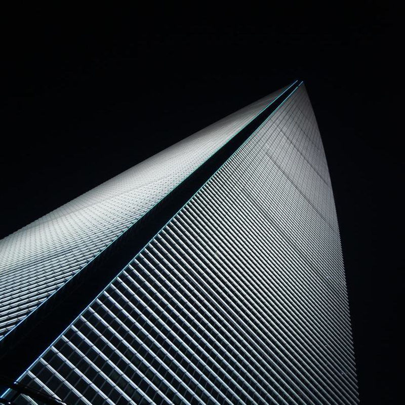 Shanghai World Financial Center Nachtzeit Lamlight lujiazui