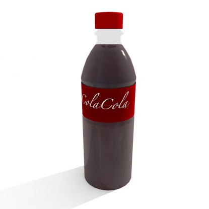 Coca cola Pepsi plastic bottle 3d model