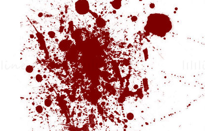 40 Bloodstain Blood Ps Photoshop Brushes