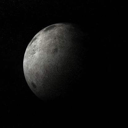 Månen himmellegemer planet satellitt 3d modell
