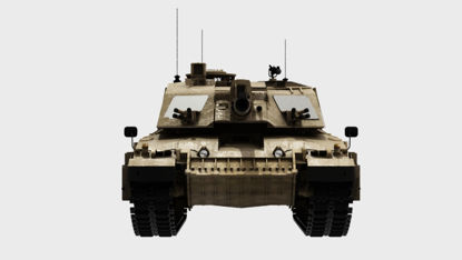 Tank militair land voertuig 3d model
