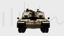 Tank military land vehicle 3d model
