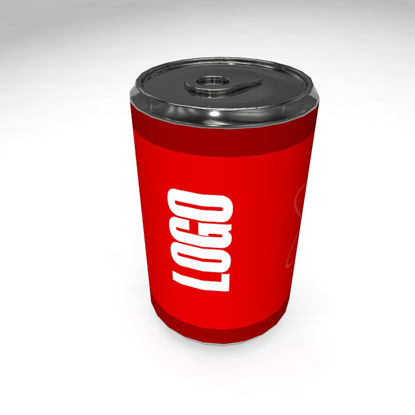 tin drink package 3d model