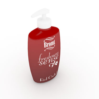 shower gel bottle 3d model mock up