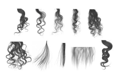 21 Cool Hair PS Photoshop Brushes