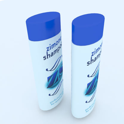 shampoo bottle 3d model mock up