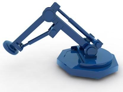 Modelo Robot 3d de la industria