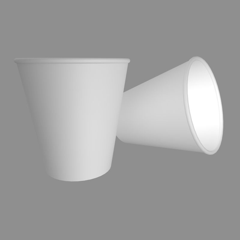 Paper Cup White 3d model