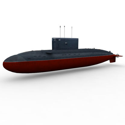 Kilo class submarine 3d model