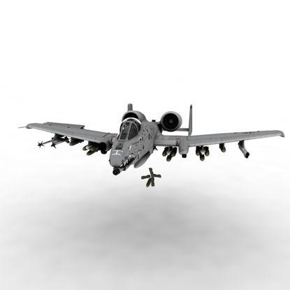 A-10 Warthog Attack Plane 3d model
