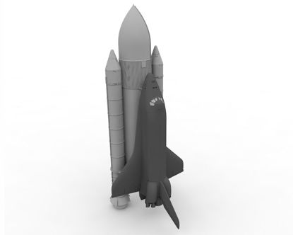Modelo de transbordador espacial 3d
