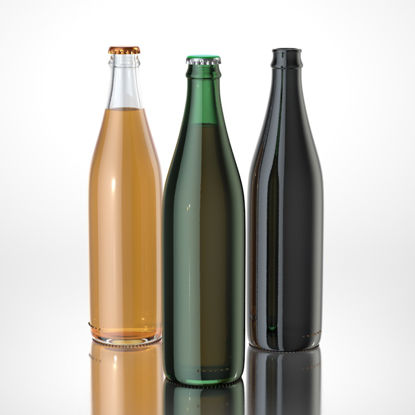 Beer Bottle Cap with Liquid 3d Model