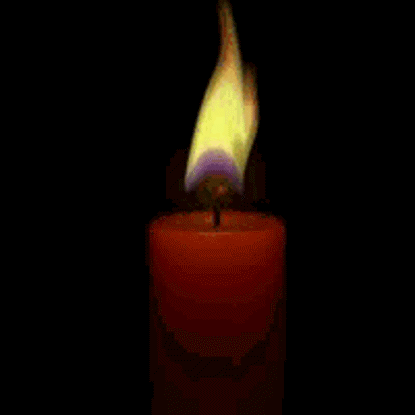 Flame 3D Animation VFX C4D with Candle 3d model