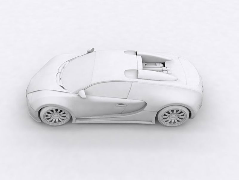 Modèle Bugatti Veyron 3D