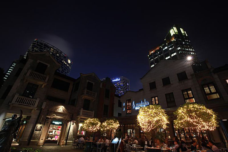 Arquitectura tradicional Nightscape en Shangai